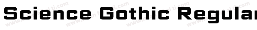 Science Gothic Regular1字体转换
